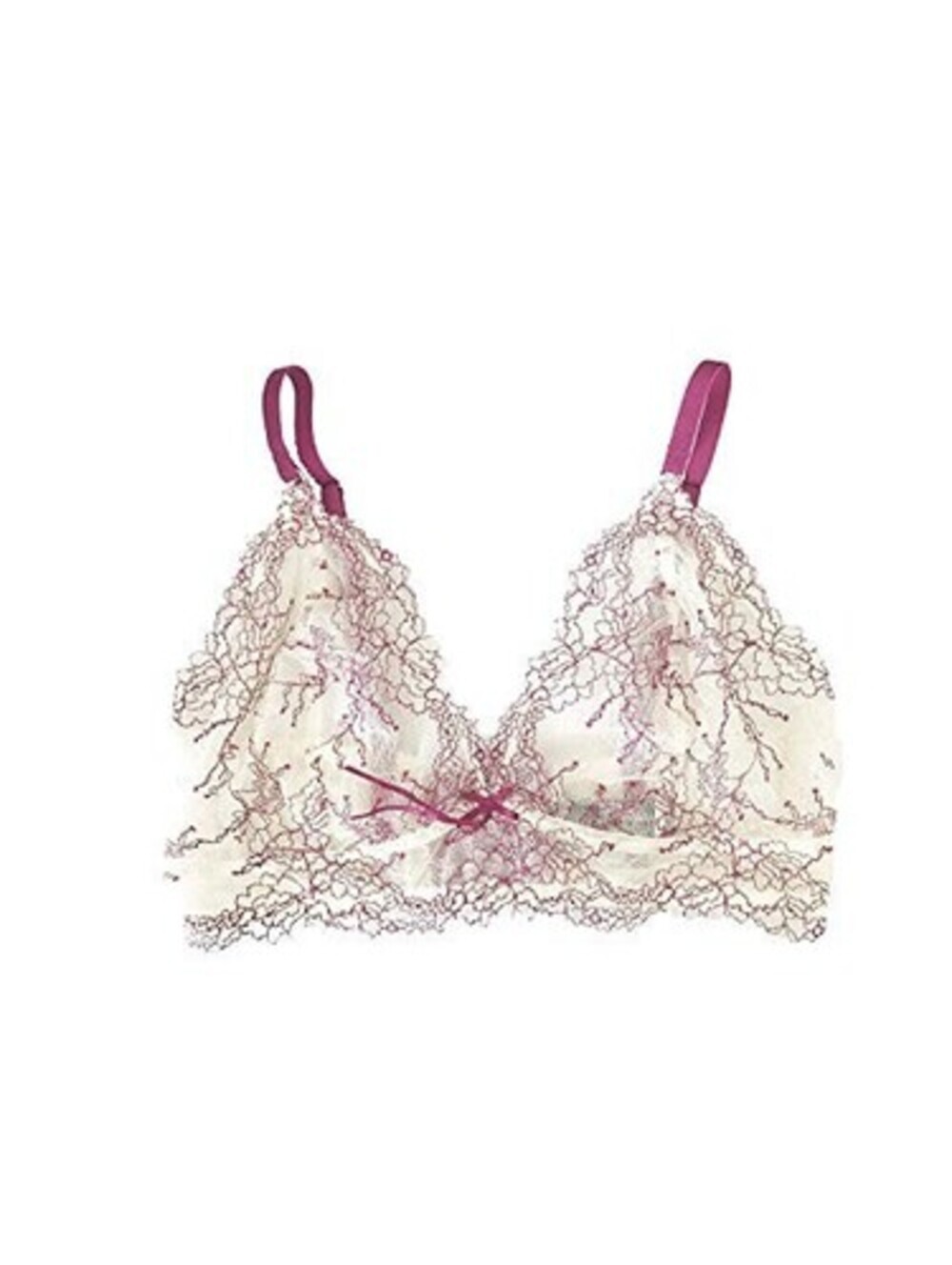 Heidi By Heidi Klum Womens Natural Lace Soft Cup Bra Size L